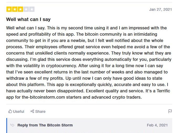 generisk beskrivning av Bitcoin Storm